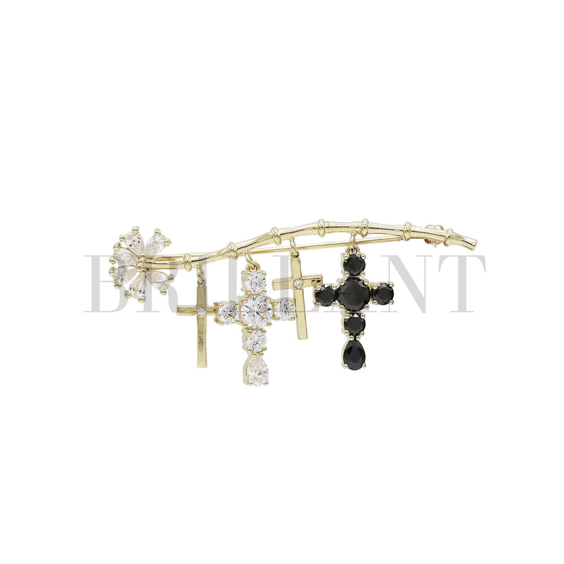 BAMBOO Brooch White A