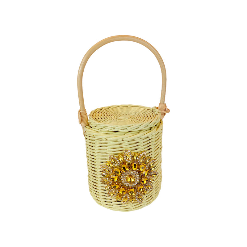 MILAN yellow bucket bag