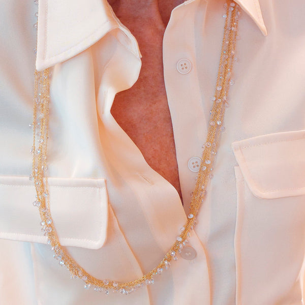 Golden/White CASCADA Chain