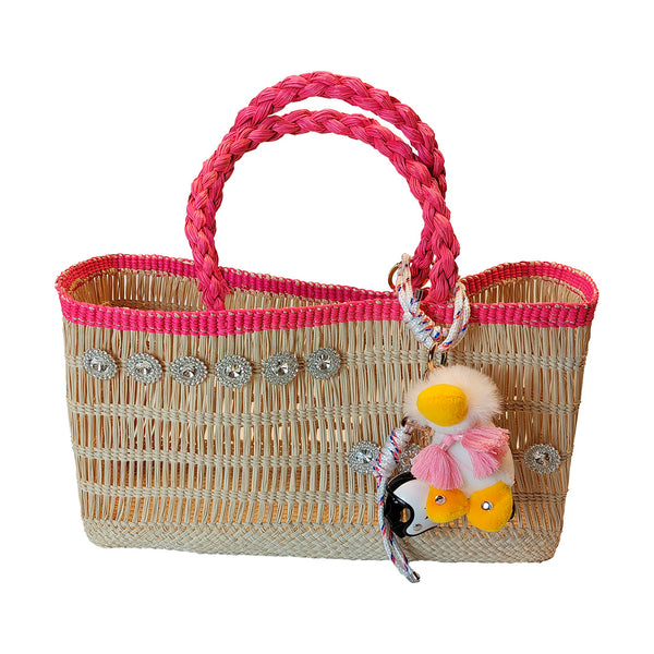 Fuchsia small rectangular carrycot