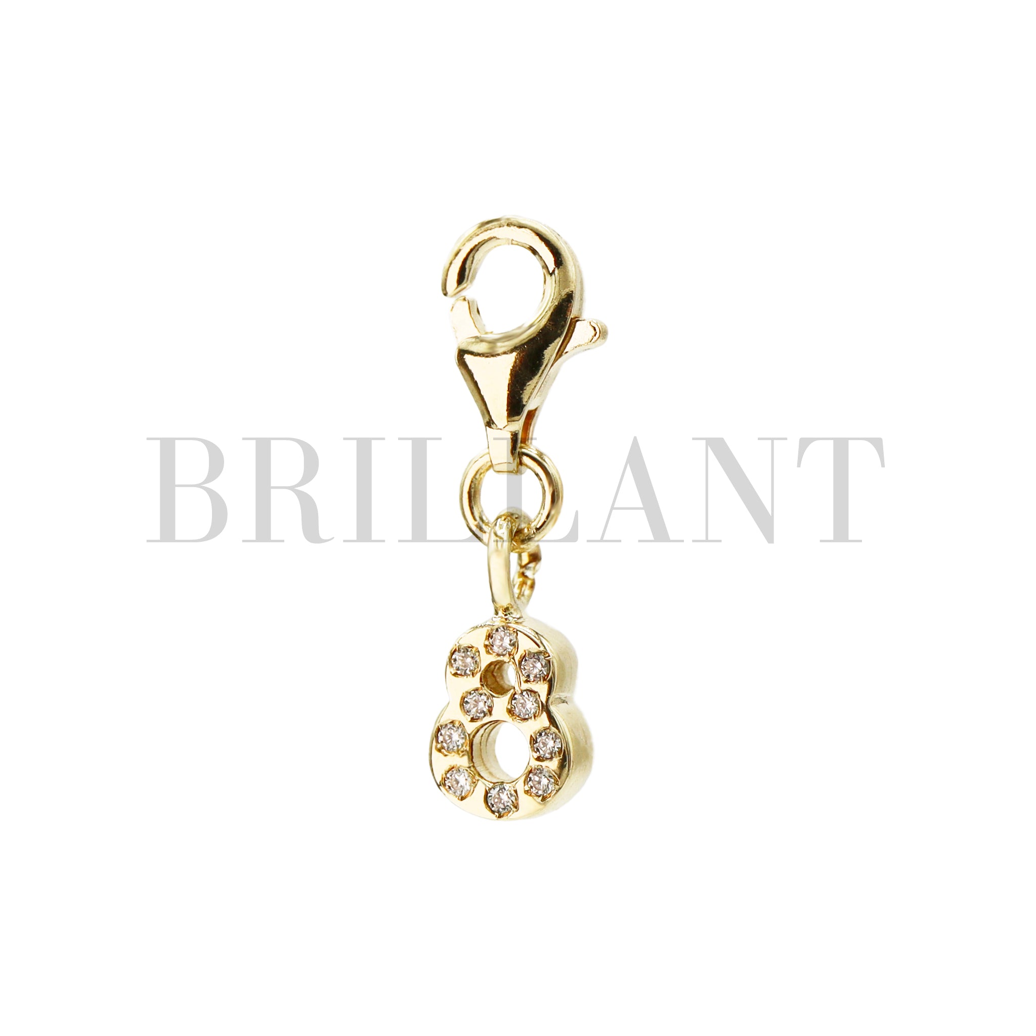 Mini Number 8 Charm – BRILLANT Barcelona