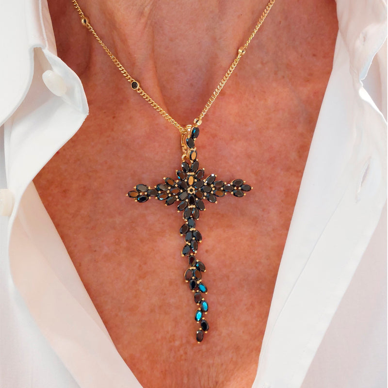 Gold/Schwarzes Sternkreuz