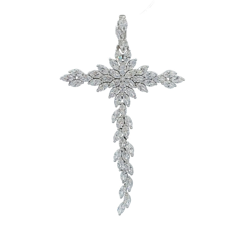 Silber/Weißes STERN-Kreuz
