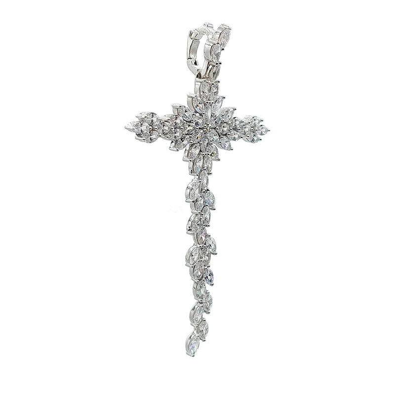 Silber/Weißes STERN-Kreuz