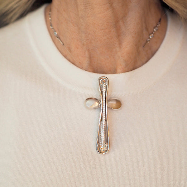 CELA White/Silver Cross