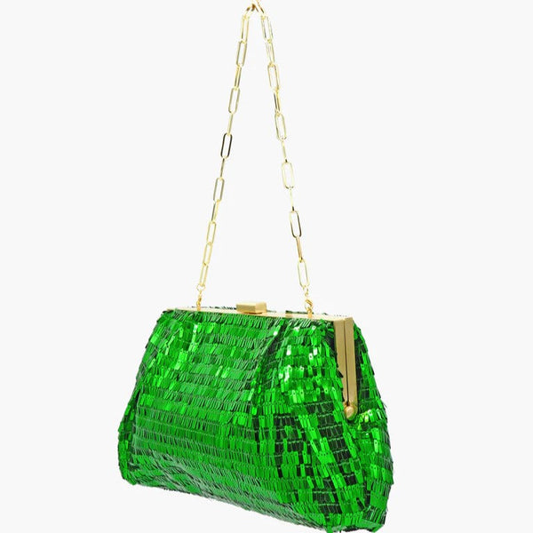 Green SEQUIN Bag
