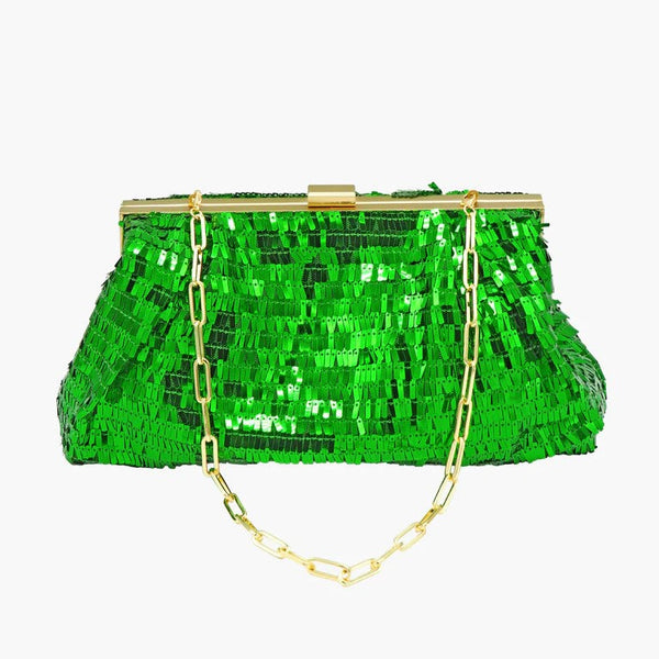 Green SEQUIN Bag