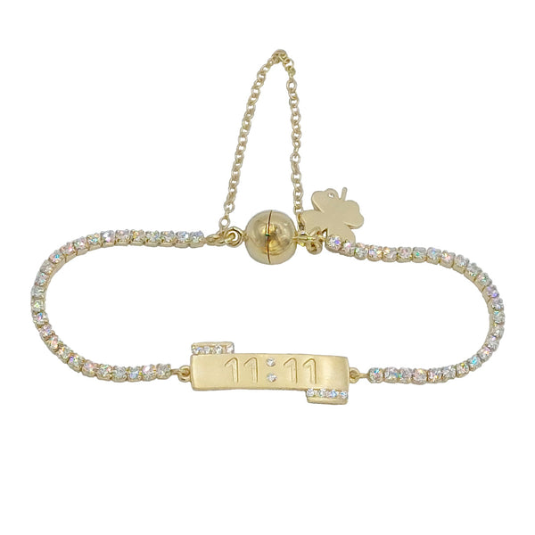 Pulsera 11:11 Rivière/Blanca