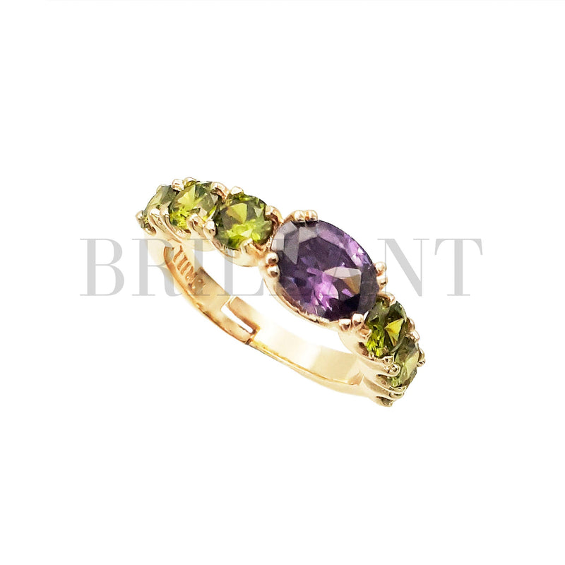 EDGAR Violet/Green Ring