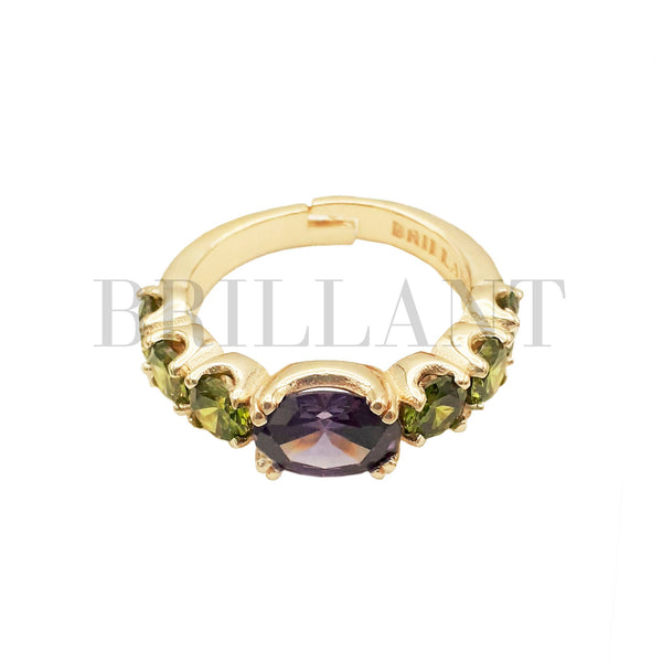 EDGAR Violet/Green Ring