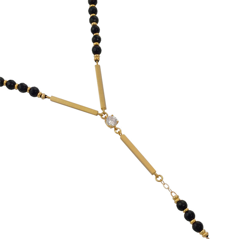 Onyx ROSENKRANZ Halskette