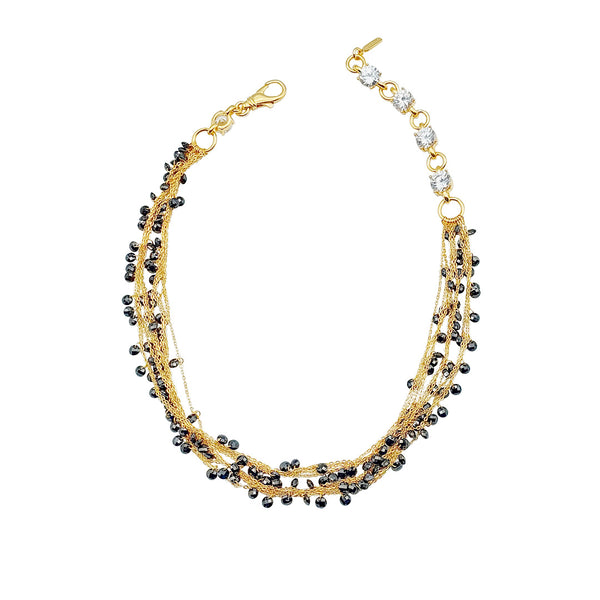 Golden/Black CASCADA Choker