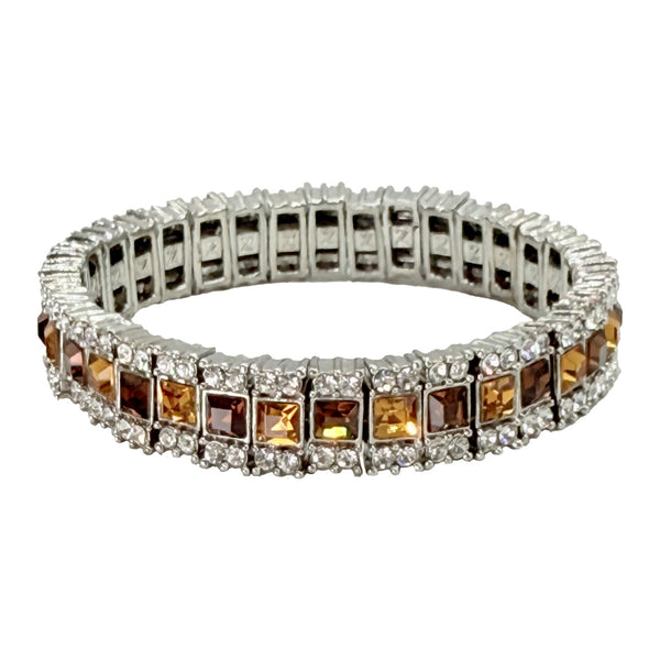 Pulsera Elástica Marrón/Ámbar