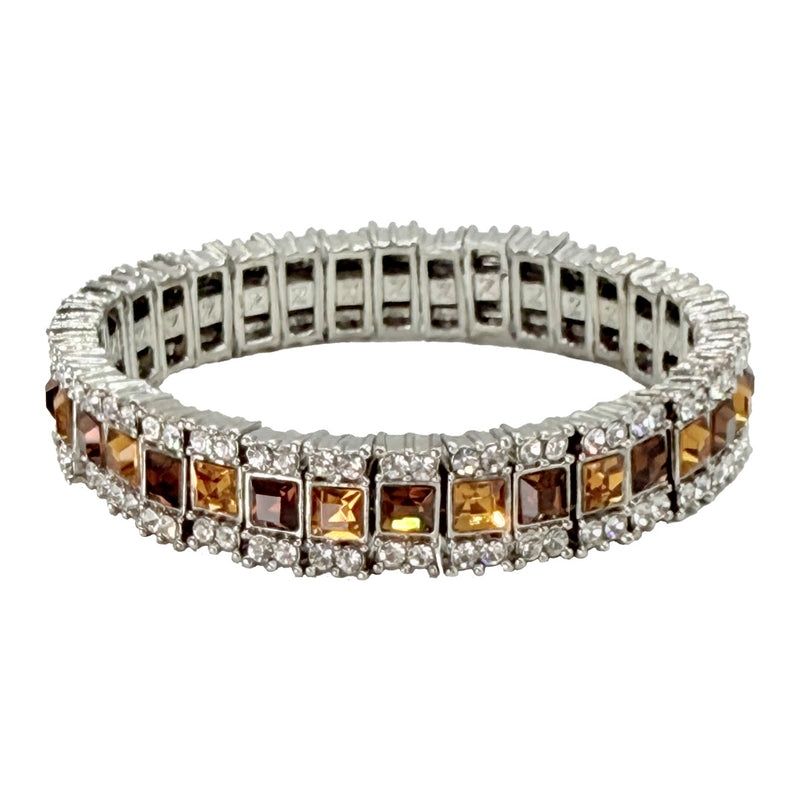 Pulsera Elástica Marrón/Ámbar