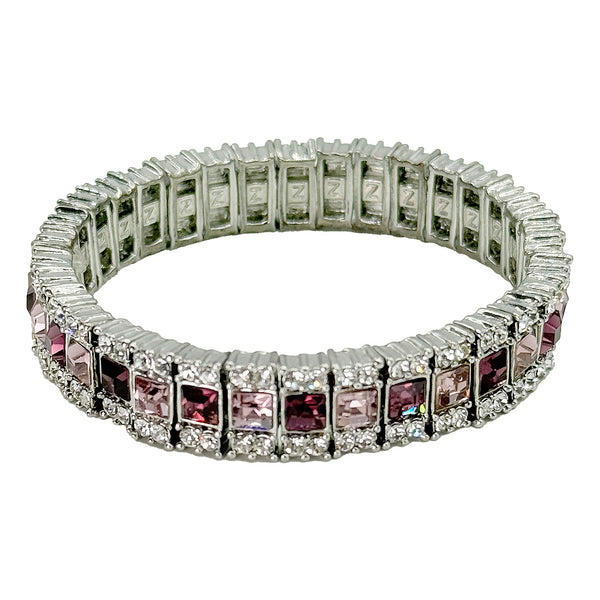 Pulsera Elástica Violeta y Lila
