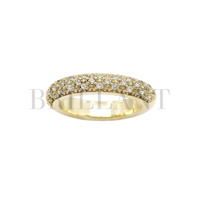 Anillo Pavé1 Blanco/Dorado