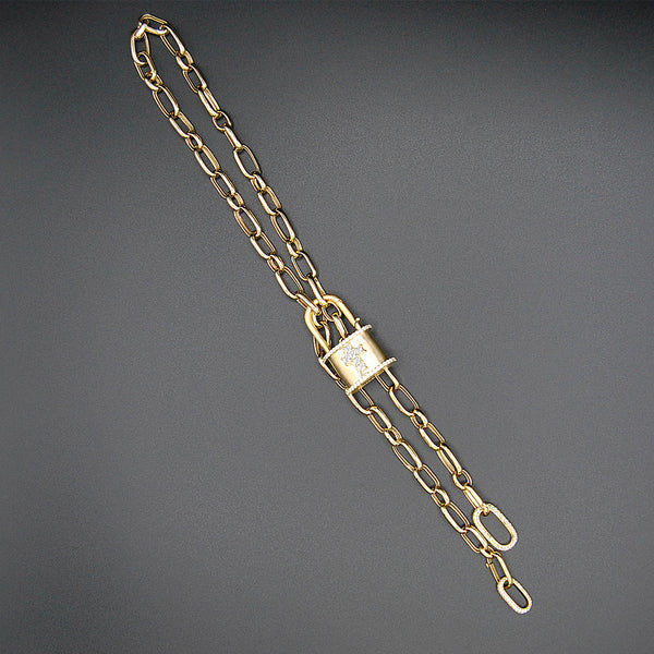 Collar Candado CRUZ