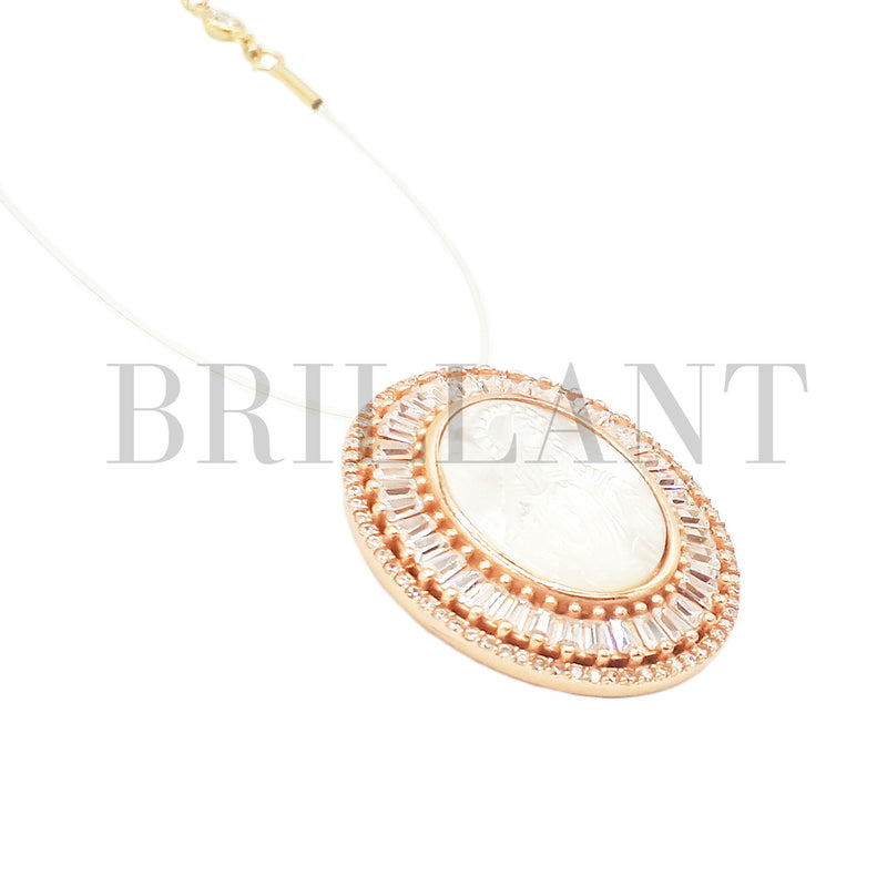 MIREIA B Baguette-Halsband mit Rand