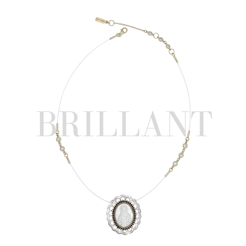 MIREIA MARCO M Choker Schwarze Spitzen Brillant