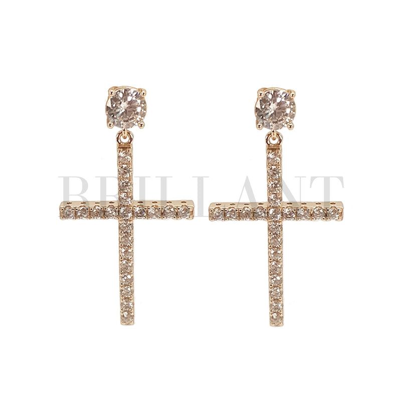 Pendientes Cruz Fina