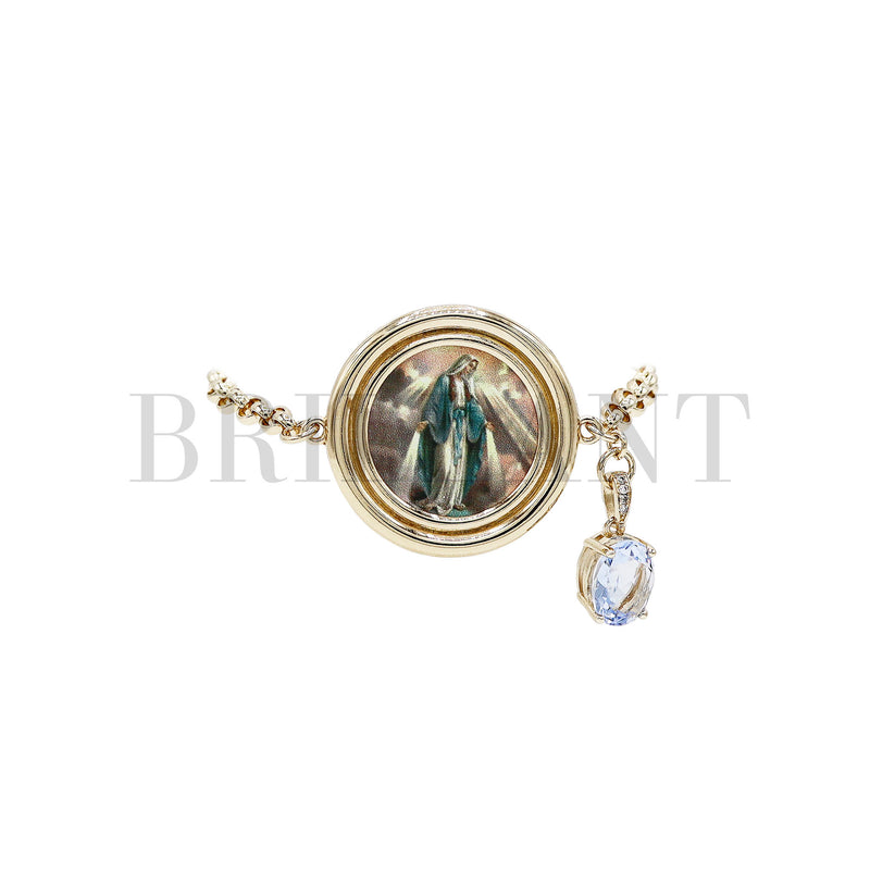 Rundes Madonna-Armband und Charm