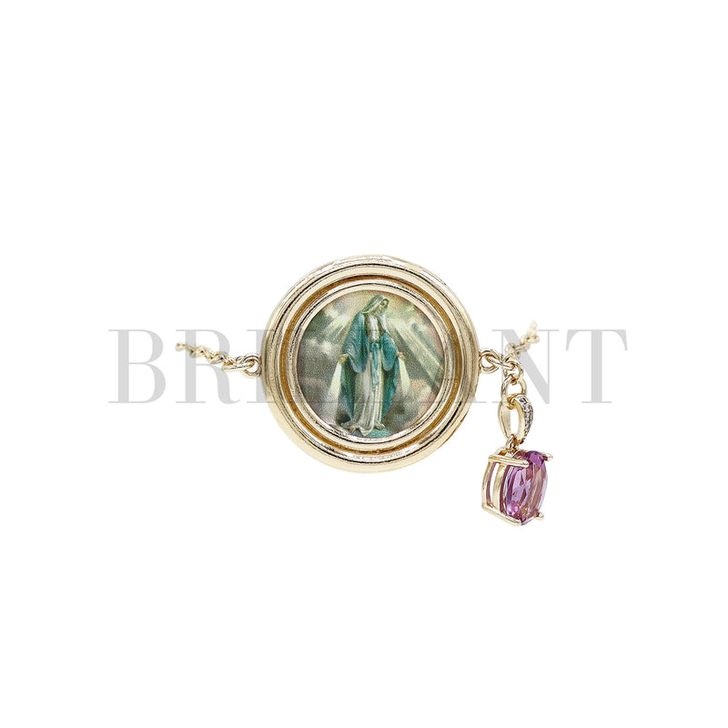 Rundes Madonna-Armband und Charm