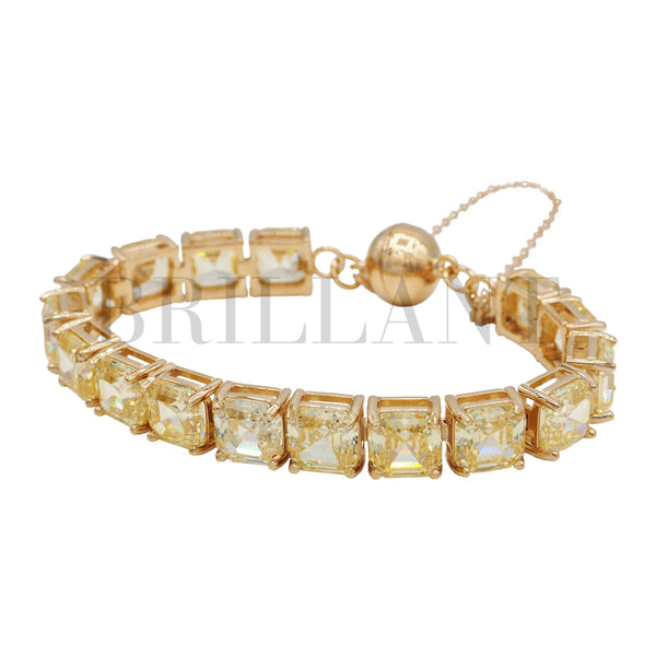 Pulsera Rivière Cuadrado Amarillo 8