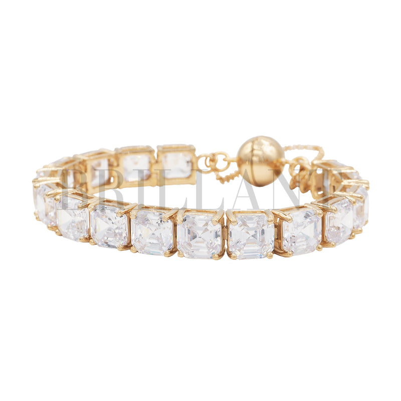 Pulsera Rivière Cuadrado Blanco 8