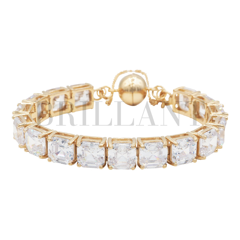 Pulsera Rivière Cuadrado Blanco 8