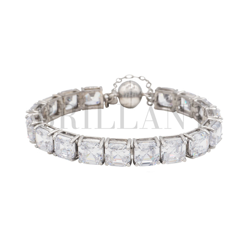 Pulsera Rivière Cuadrado Blanco 8